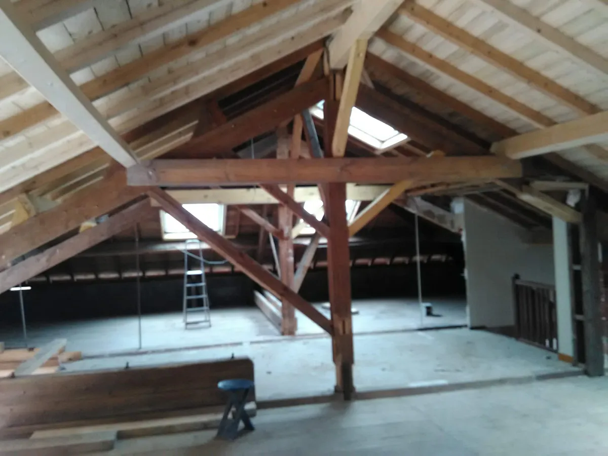 Chantier KUBETOIT : Modification de charpente - Dommartin