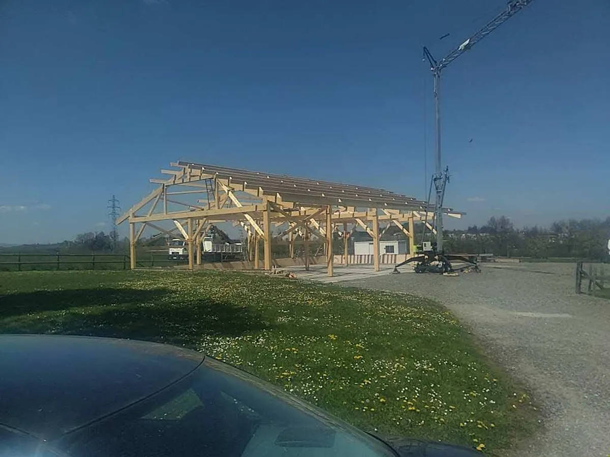 Chantier KUBETOIT : Bâtiment agricole - Lentilly